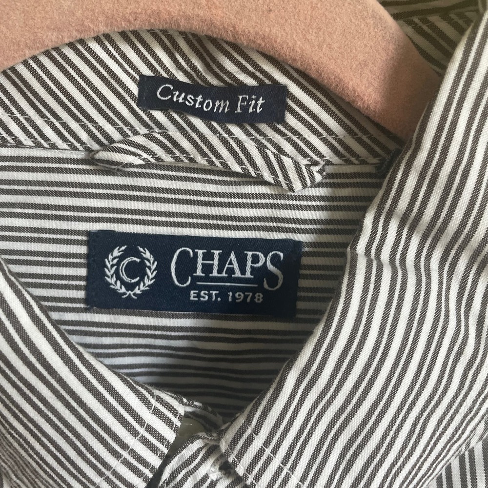 Chaps 100% Cotton Button Down Size Small - image 2